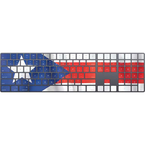 Puerto Rico Flag Magic Keyboard with Numeric Keypad Skin